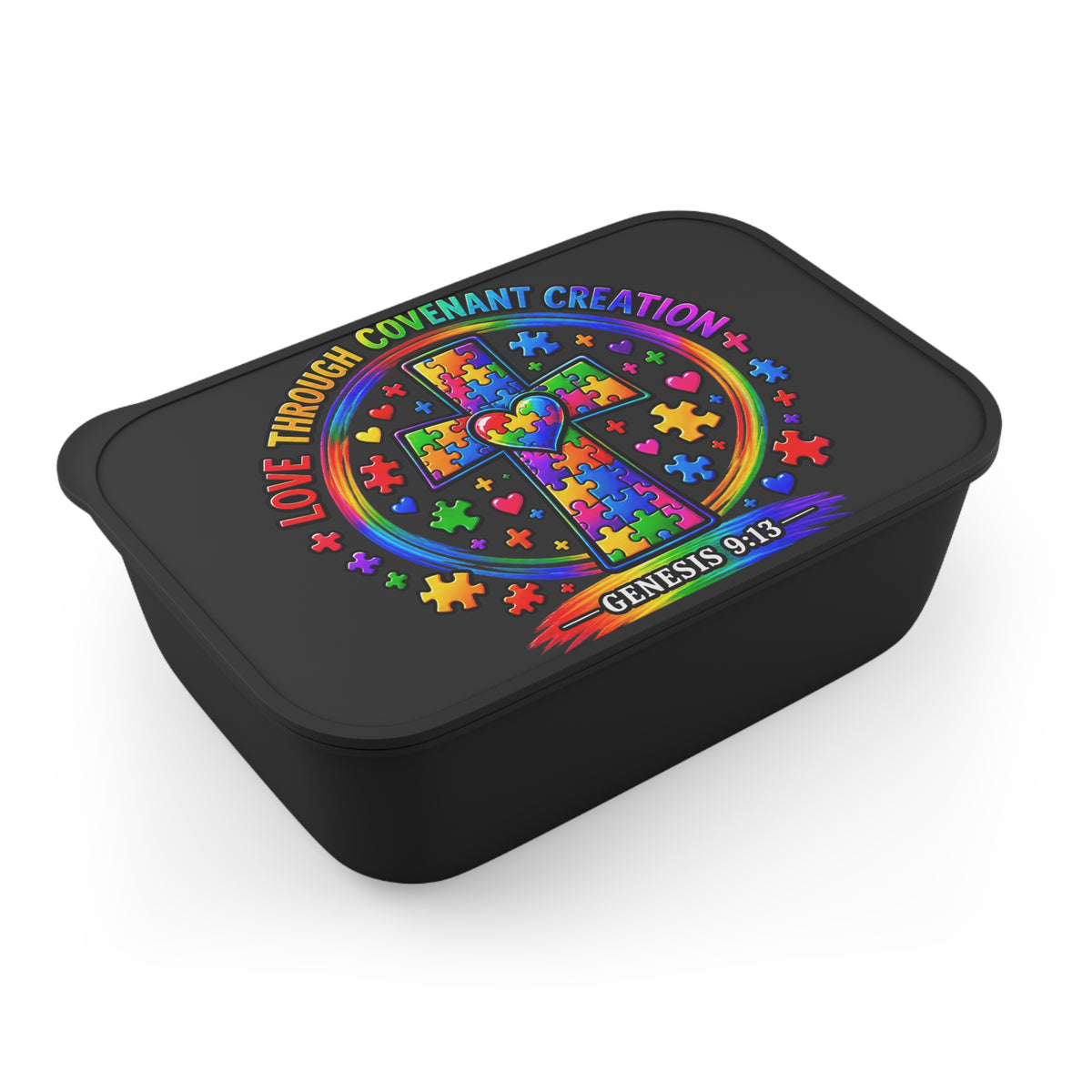 PLA Bento Box with Band and Utensils