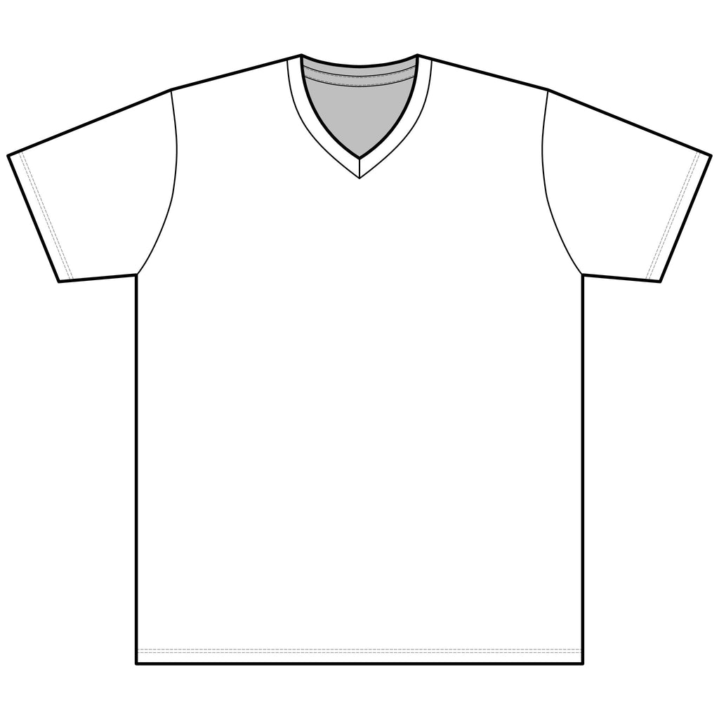 Unisex CVC V-Neck Tee