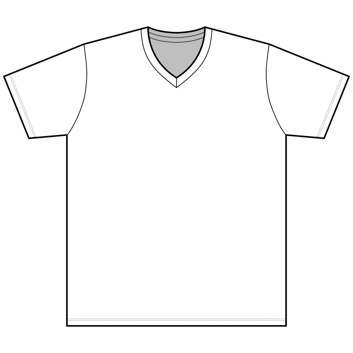 Unisex CVC V-Neck Tee
