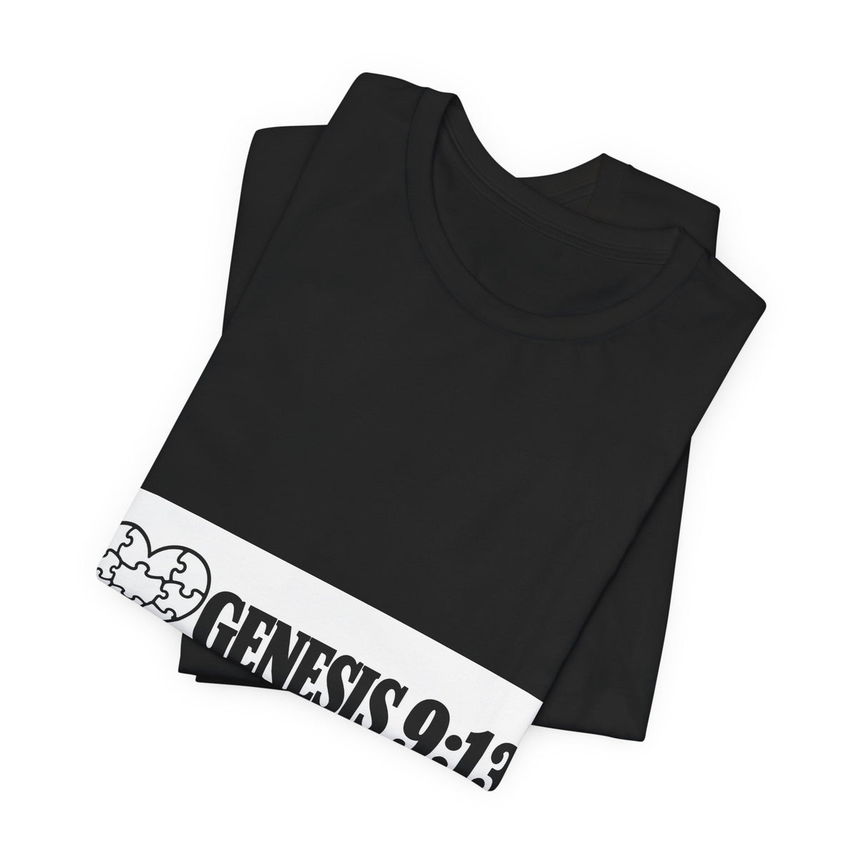 Genesis 9:13 Faith T-Shirt — Heart Puzzle Design