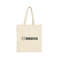 Tote Bag — "Genesis 9:13" Heart Scripture Canvas Tote | Faith-Based Grocery & Everyday Shopper
