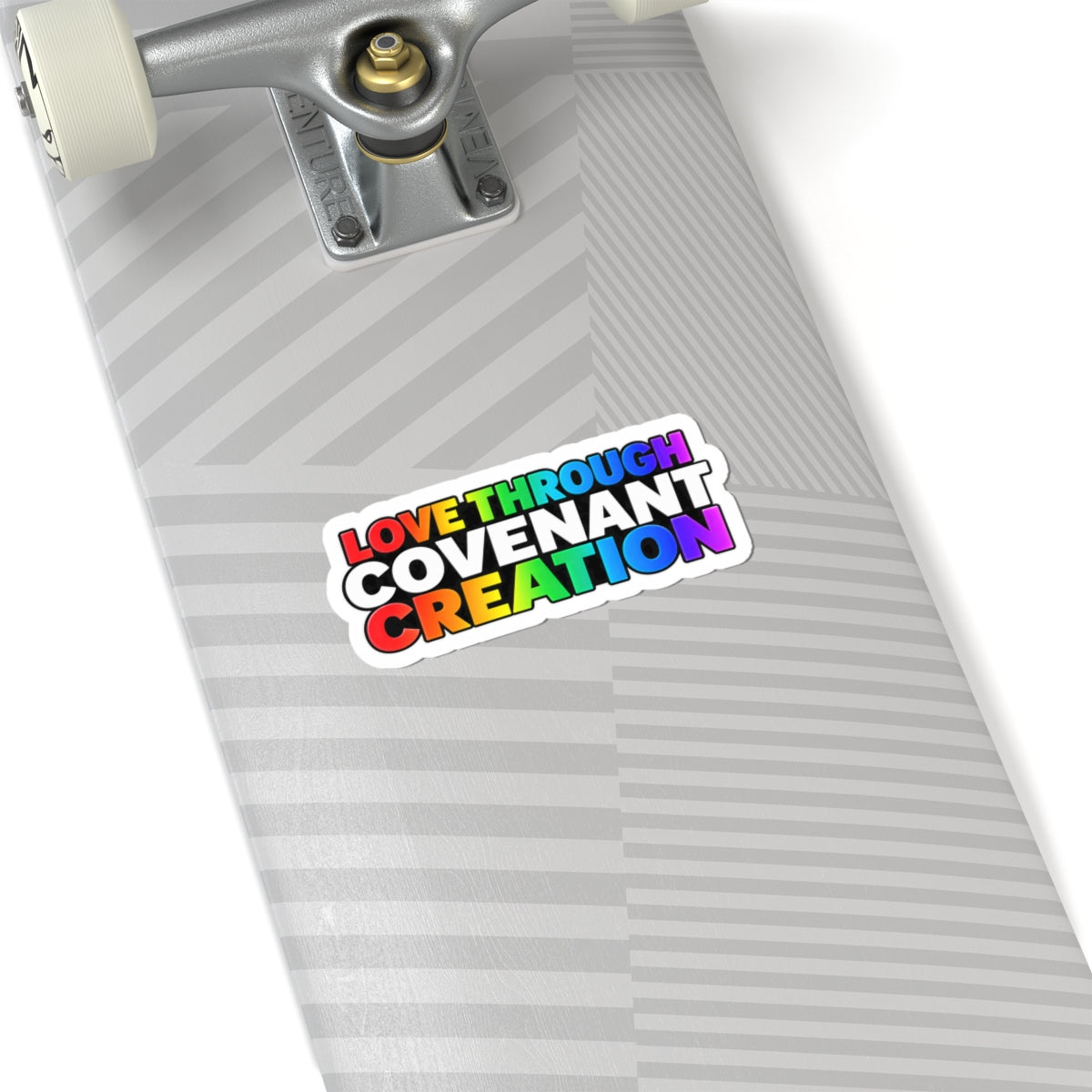 Love Through Covenant Creation — Rainbow Kiss-Cut Sticker
