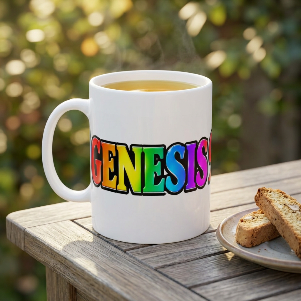 Rainbow 'Genesis' Ceramic Mug – Autism Awareness Puzzle Heart Coffee Cup (11oz, 15oz)