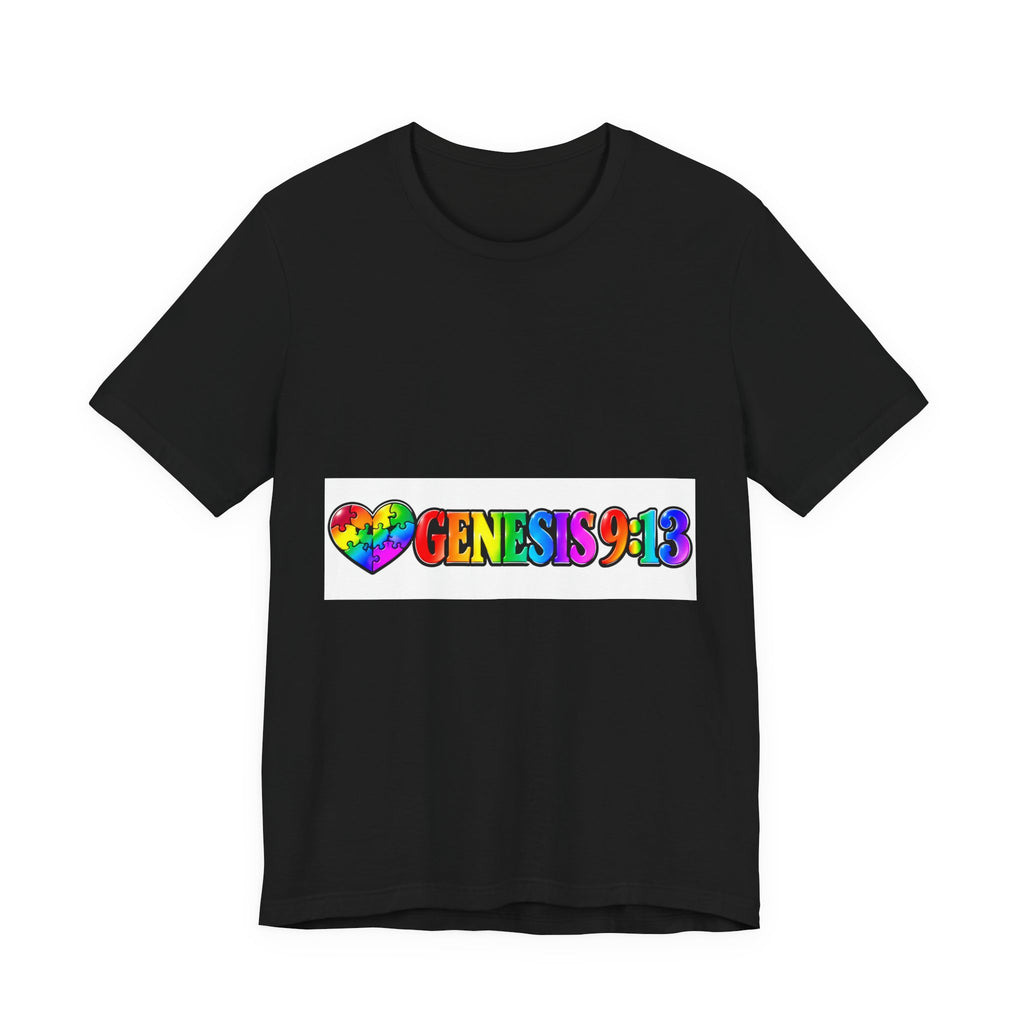 Genesis ,9:13 Rainbow Heart Tee — Christian Scripture Pride T-Shirt
