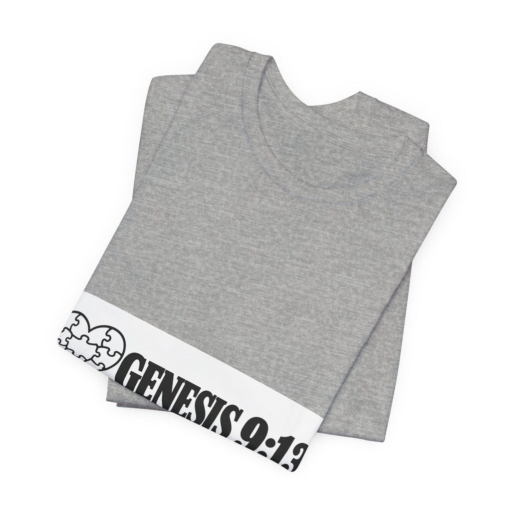 Genesis 9:13 Faith T-Shirt — Heart Puzzle Design