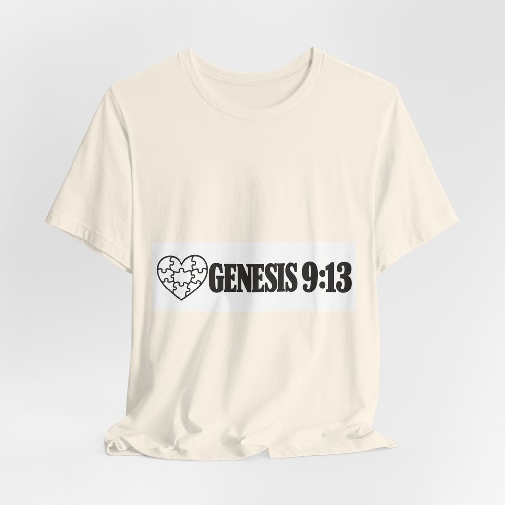 Genesis 9:13 Faith T-Shirt — Heart Puzzle Design