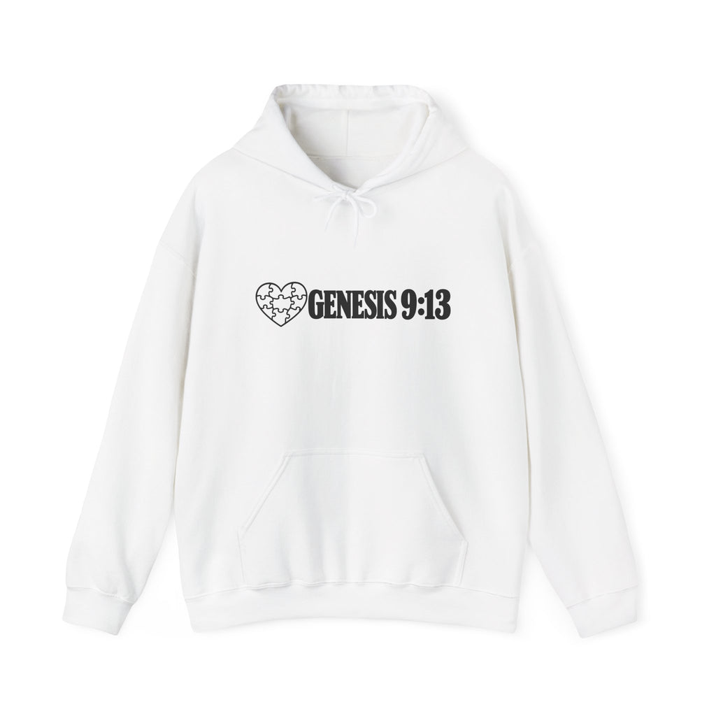 Genesis 9:13 Heart Hoodie — Christian Promise Pullover