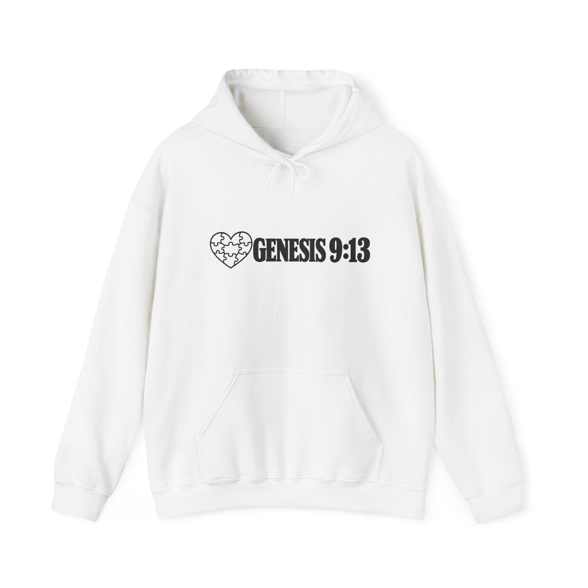 Genesis 9:13 Heart Hoodie — Christian Promise Pullover