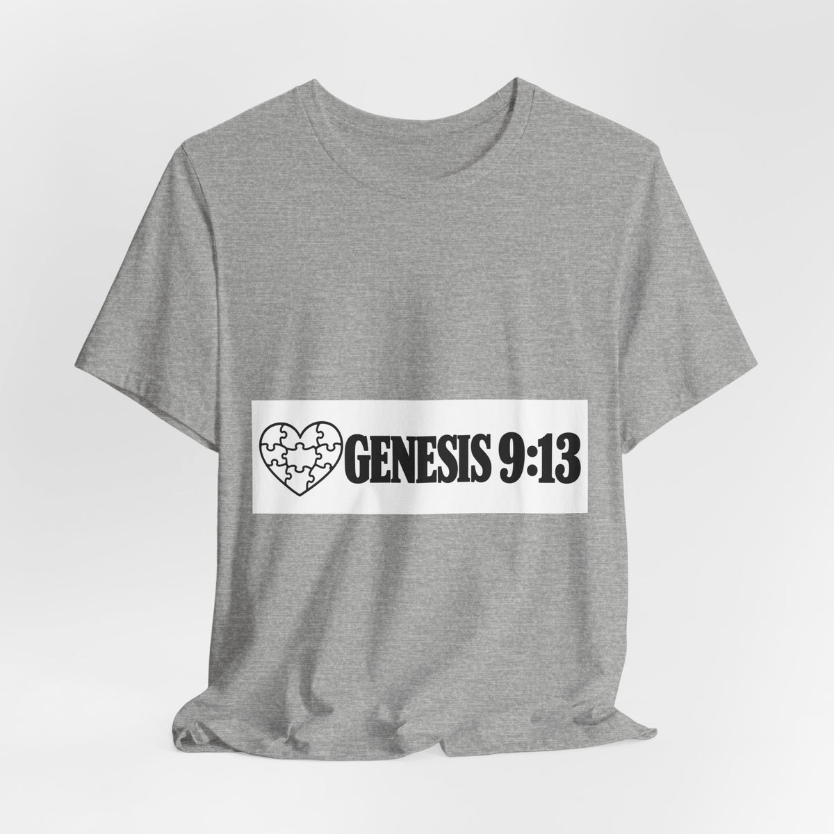 Genesis 9:13 Faith T-Shirt — Heart Puzzle Design