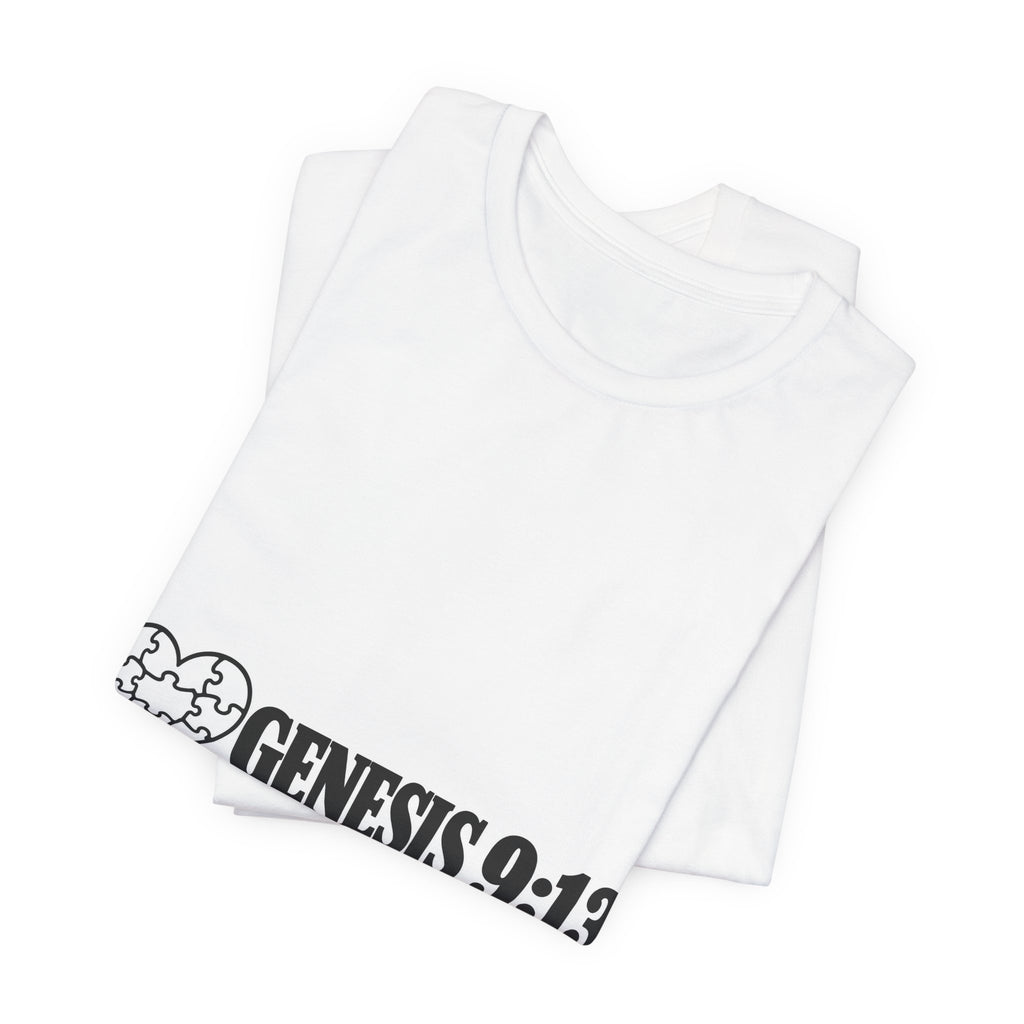 Genesis 9:13 Faith T-Shirt — Heart Puzzle Design