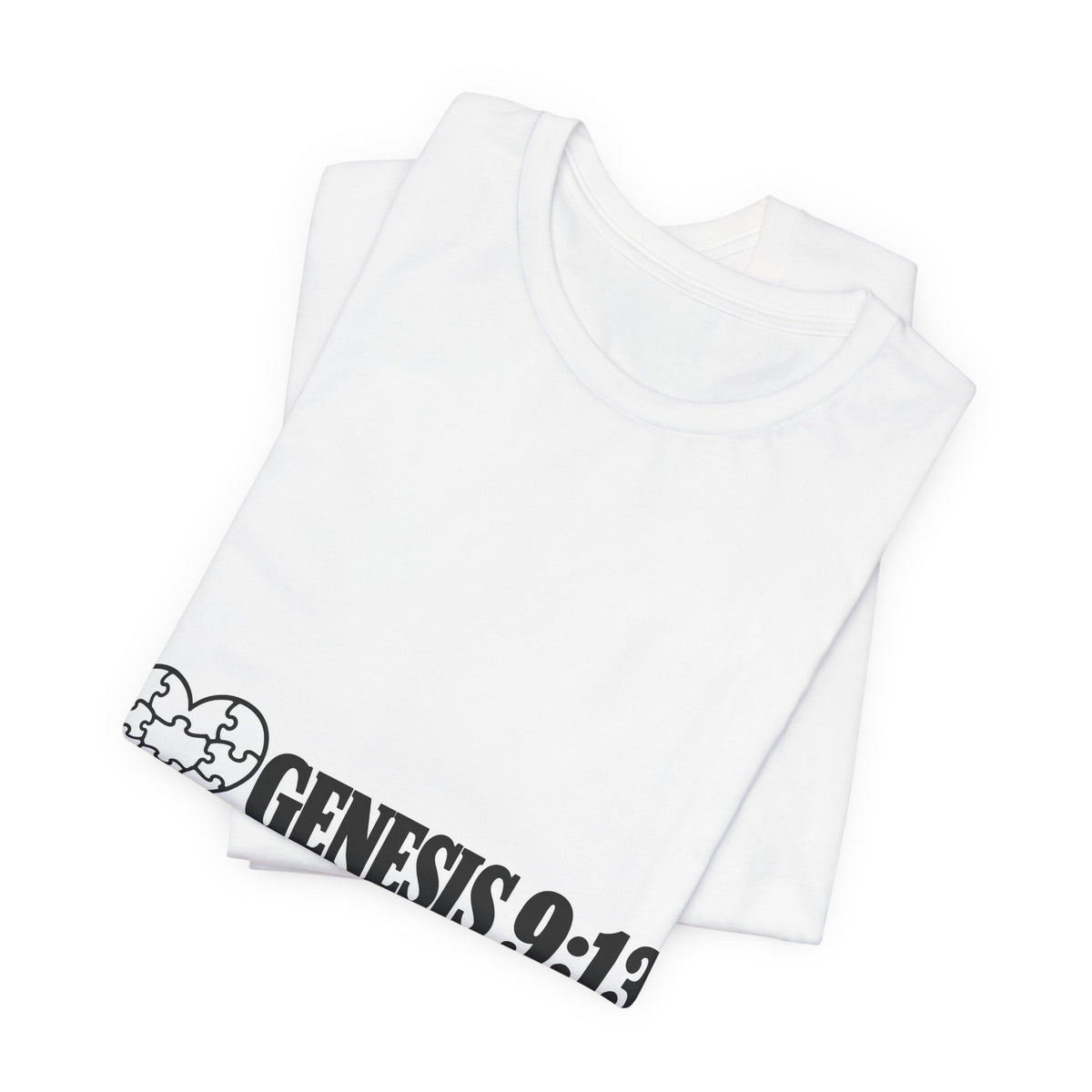 Genesis 9:13 Faith T-Shirt — Heart Puzzle Design