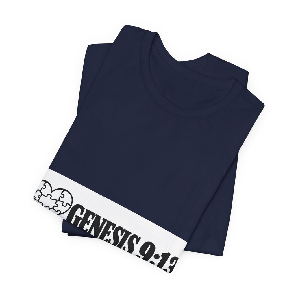 Genesis 9:13 Faith T-Shirt — Heart Puzzle Design