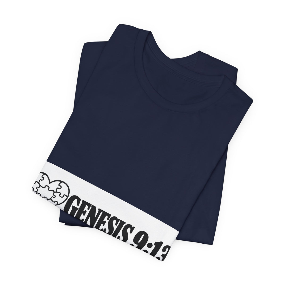 Genesis 9:13 Faith T-Shirt — Heart Puzzle Design