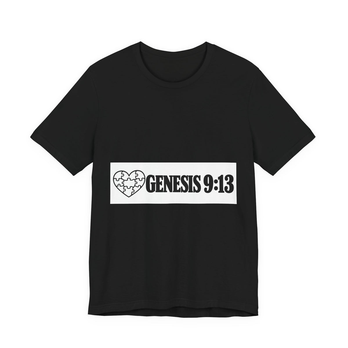 Genesis 9:13 Faith T-Shirt — Heart Puzzle Design