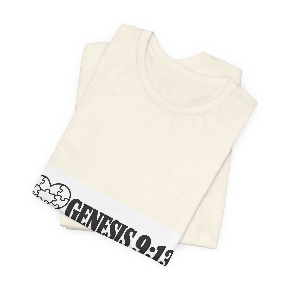 Genesis 9:13 Faith T-Shirt — Heart Puzzle Design